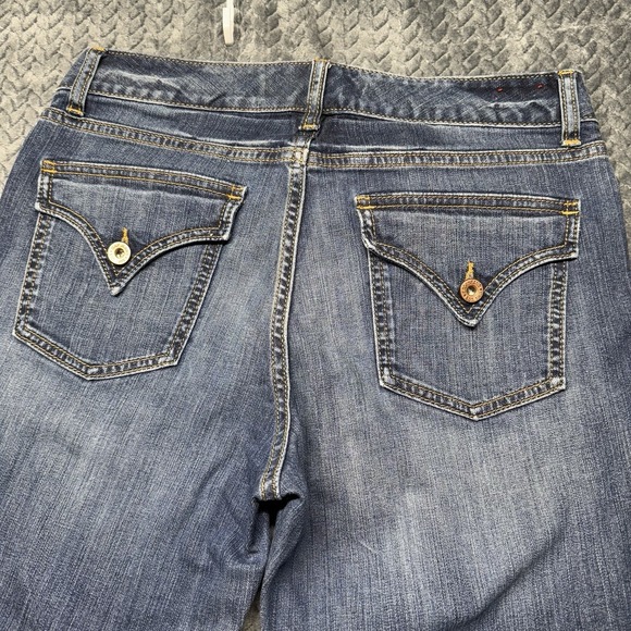 Gap Curvy Women's Jeans 10R Med Wash Bootcut Flare Stretch Y2K  Denim Pockets - Picture 1 of 8